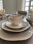 54 Peças Aparelho de Jantar em Porcelana Conjunto de Luxo - ATENCIPA BLACK 26/11